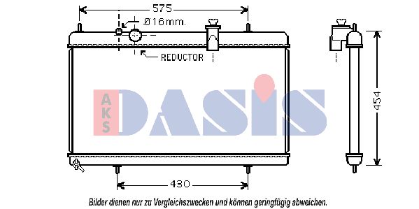 AKS DASIS Radiators, Motora dzesēšanas sistēma 160102N